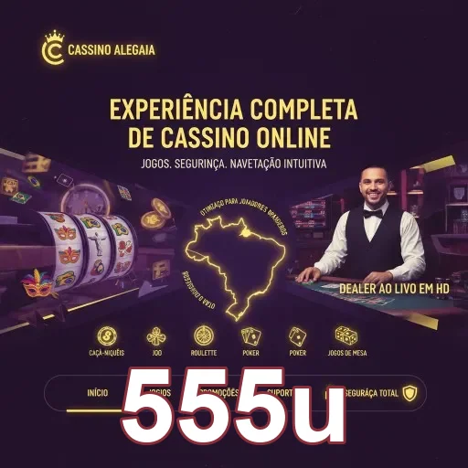 Jogador usando o aplicativo cassino 555u no celular