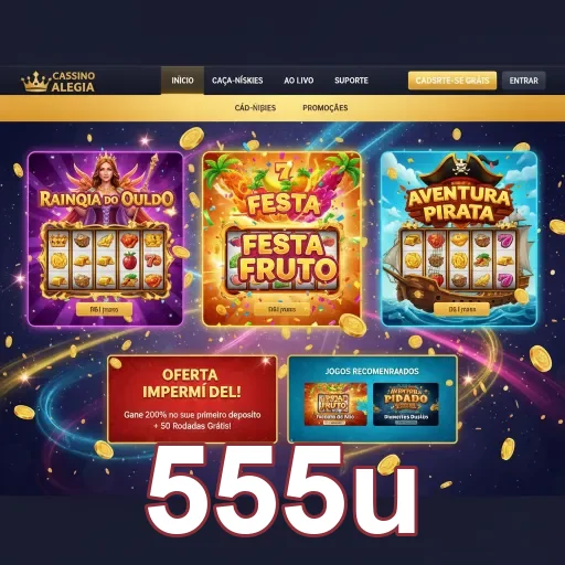 Imagem mostrando acesso rápido ao cassino online 555u